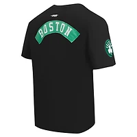 Men's Pro Standard Black Boston Celtics Made To Play Drop Shoulder T-Shirt