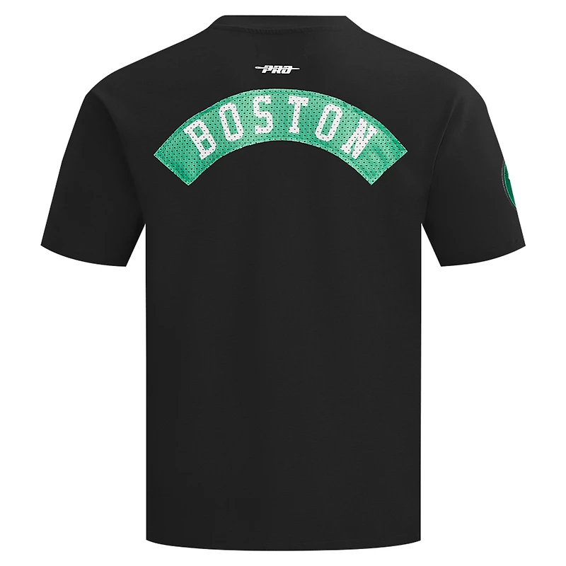 T-shirt à épaules tombantes Pro Standard noir Boston Celtics Made To Play pour hommes