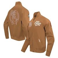 Veste zippée Boston Celtics Paint The City marron Pro Standard pour homme