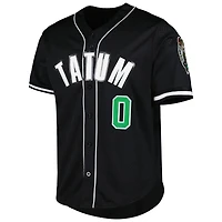 Chemise boutonnée de baseball pour homme Pro Standard Jayson Tatum noir Boston Celtics Capsule Player