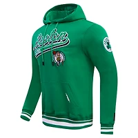 Men's Pro Standard Kelly Green Boston Celtics Script Tail Pullover Hoodie