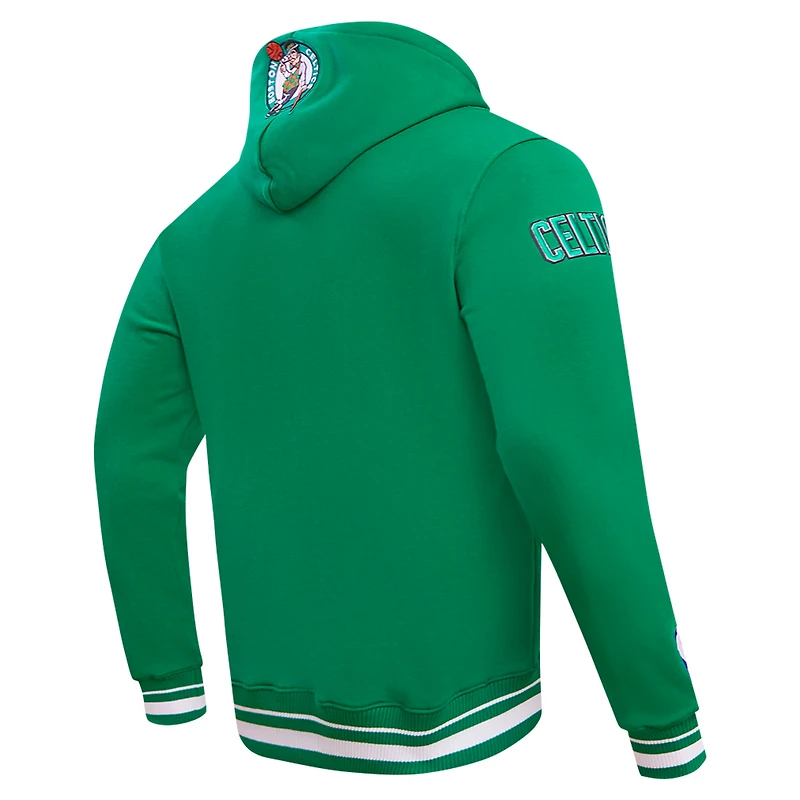 Men's Pro Standard Kelly Green Boston Celtics Script Tail Pullover Hoodie