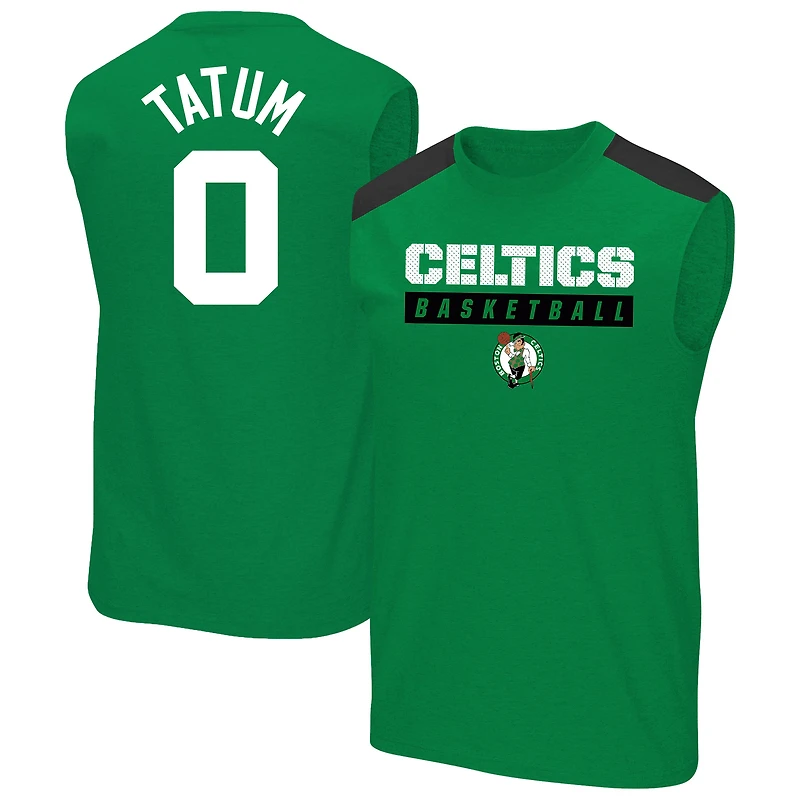 Profil masculin Jayson Tatum Kelly Green Boston Celtics Big & Tall Player Muscle Tank