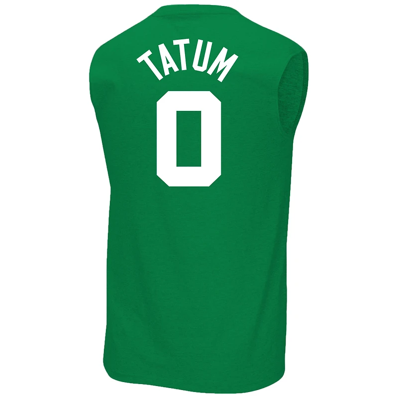 Profil masculin Jayson Tatum Kelly Green Boston Celtics Big & Tall Player Muscle Tank