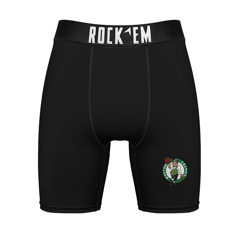 Men's Rock Em Socks Boston Celtics Primary Crew & Boxer Briefs Combo Pack
