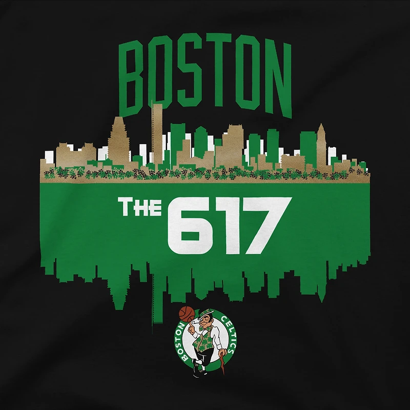 T-shirt noir Stadium Essentials pour homme des Boston Celtics City