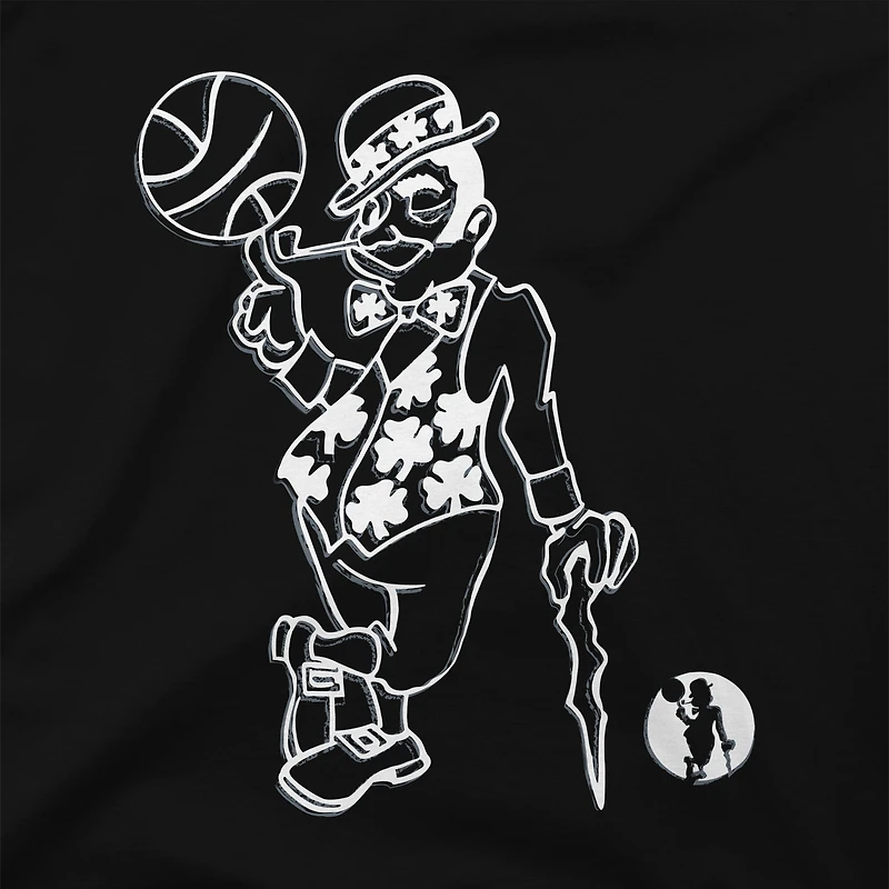 T-shirt noir Stadium Essentials pour homme, motif mono-élément des Boston Celtics