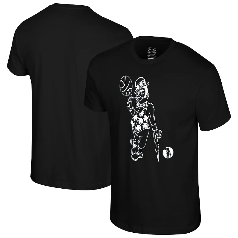 T-shirt noir Stadium Essentials pour homme, motif mono-élément des Boston Celtics
