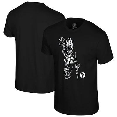 T-shirt noir Stadium Essentials pour homme, motif mono-élément des Boston Celtics