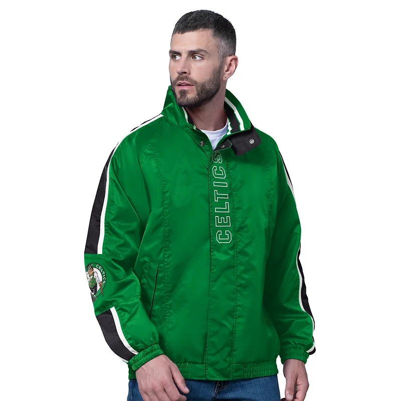Men's Starter Green Boston Celtics Freestyle Lightweight Full-Zip Jacket