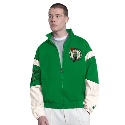 Veste à capuche zippée Starter Green Boston Celtics The Gust pour homme