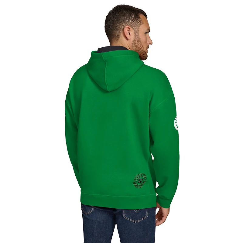 Men's Tommy Jeans Kelly Green Boston Celtics Sebastian Pullover Hoodie