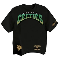 T-shirt premium noir Two Hype pour homme, collection Boston Celtics Drip & Dime