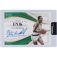 Nate Archibald Boston Celtics Autographed 2022-23 Panini Immaculate Collection Immaculate Ink #II-NAB #30/99 Card