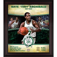 Nate "Tiny" Archibald Boston Celtics Framed 15" x 17" Hardwood Classics Player Collage