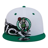 New Era  White/Kelly Green Boston Celtics Swept 9FIFTY Snapback Hat