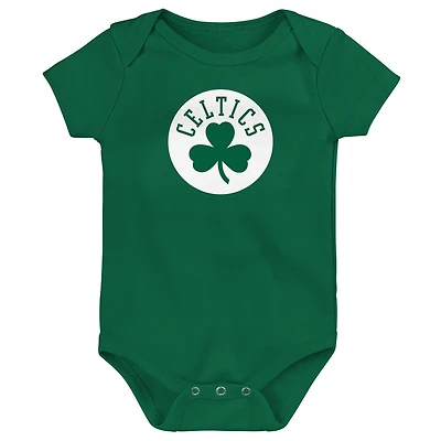 Newborn Outerstuff  Kelly Green Boston Celtics Primary Logo Bodysuit