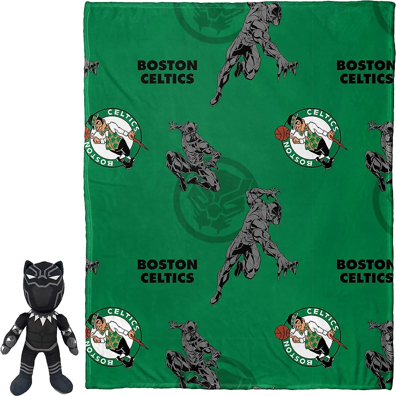 Northwest x Disney Boston Celtics Ensemble d'oreillers et de couvre-lits Black Panther Hugger