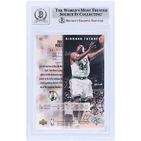 Paul Pierce Boston Celtics autographié 1998-99 Upper Deck Black Diamond #101 Beckett Fanatics Witnessed Authenticated 10 Rookie Card