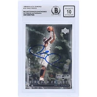 Paul Pierce Boston Celtics autographié 1998-99 Upper Deck Black Diamond #101 Beckett Fanatics Witnessed Authenticated 10 Rookie Card