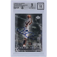 Paul Pierce Boston Celtics autographié 1998-99 Upper Deck Black Diamond #101 Beckett Fanatics Witnessed Authenticed 9/10 Rookie Card