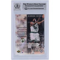 Paul Pierce Boston Celtics autographié 1998-99 Upper Deck Black Diamond #101 Beckett Fanatics Witnessed Authenticed 9/10 Rookie Card