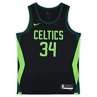 Maillot Swingman Nike City Edition 2024-25 noir dédicacé par Paul Pierce des Boston Celtics