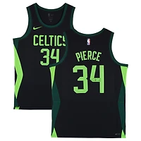 Maillot Swingman Nike City Edition 2024-25 noir dédicacé par Paul Pierce des Boston Celtics