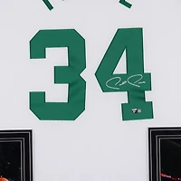 Paul Pierce Boston Celtics Autographed Deluxe Framed Mitchell & Ness 2007-08 White Authentic Jersey