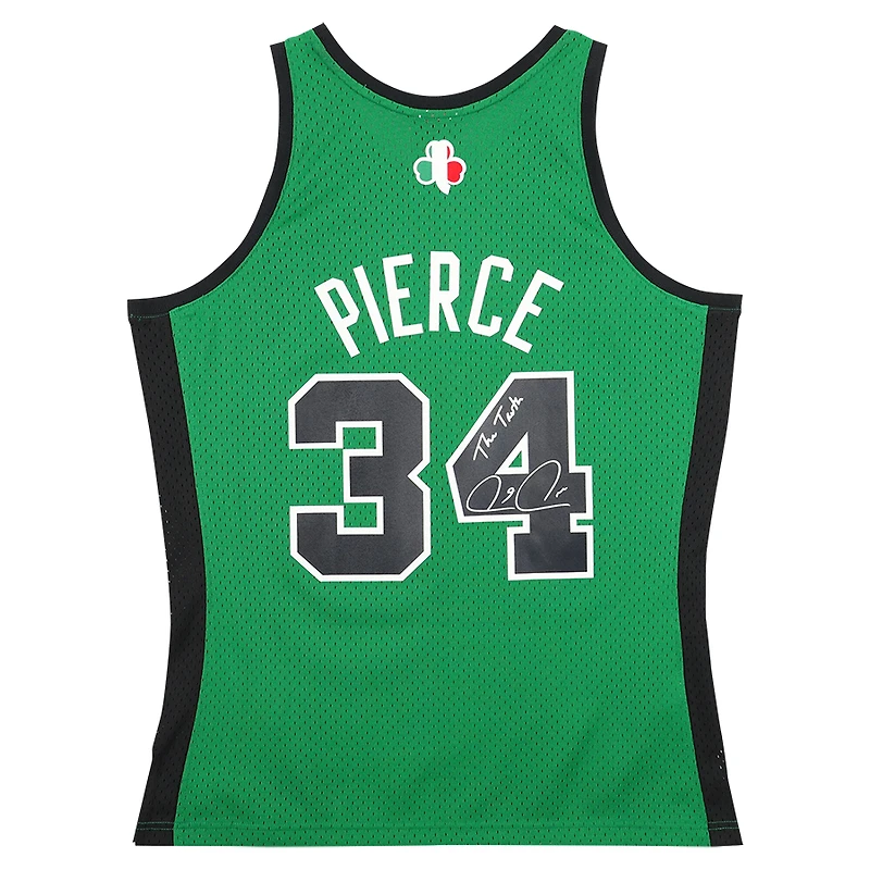 Paul Pierce Boston Celtics Autographed Michell & Ness Oct. 6, 2007 Italy Alternate Kelly Green Swingman Jersey with "The Truth" Inscription