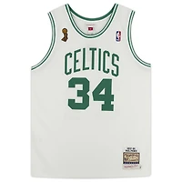 Paul Pierce Boston Celtics Autographed Mitchell & Ness 2007 - 2008 White Authentic Jersey