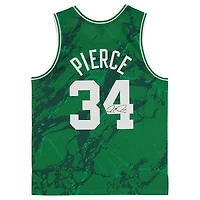Paul Pierce Boston Celtics Autographed Mitchell & Ness Kelly Green 2007-08 Marble Swingman Jersey