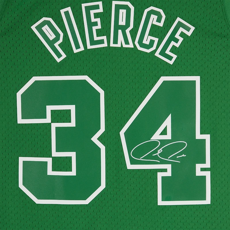 Paul Pierce Boston Celtics Autographed Mitchell & Ness Kelly Green 2012 Christmas Day Swingman Jersey