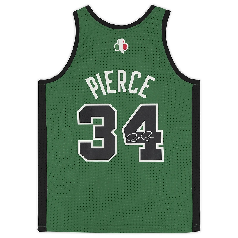 Paul Pierce Boston Celtics Autographed Red and White Alternate Mitchell & Ness Replica Jersey