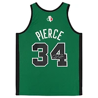 Maillot réplique Mitchell & Ness alternatif rouge et blanc autographié de Paul Pierce, Boston Celtics