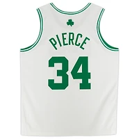 Maillot authentique autographié Mitchell & Ness 2007-08 des Boston Celtics par Paul Pierce White - Signature sur le devant