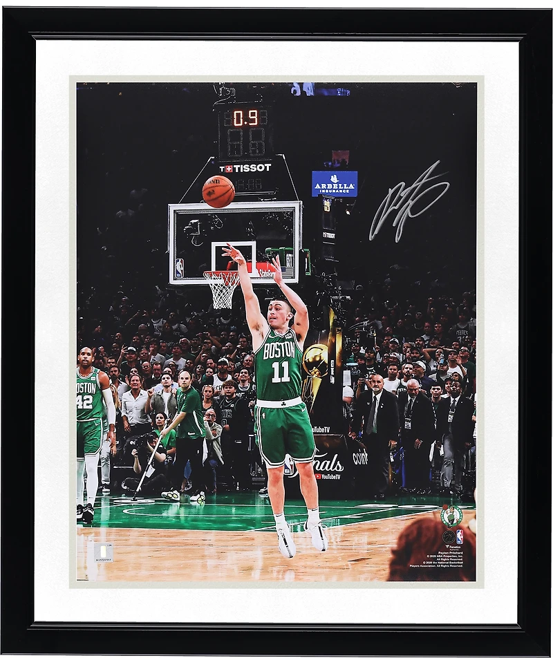 Payton Pritchard Boston Celtics Autographed 16" x 20" Game 5 Buzzer Beater Photograph