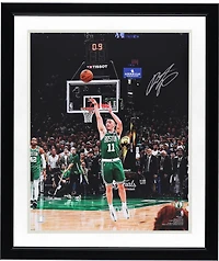 Payton Pritchard Boston Celtics Autographed 16" x 20" Game 5 Buzzer Beater Photograph