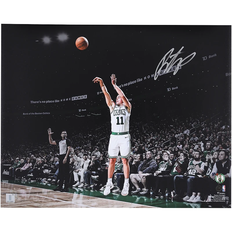 Payton Pritchard Boston Celtics Autographed 16" x 20" Shooting Photograph