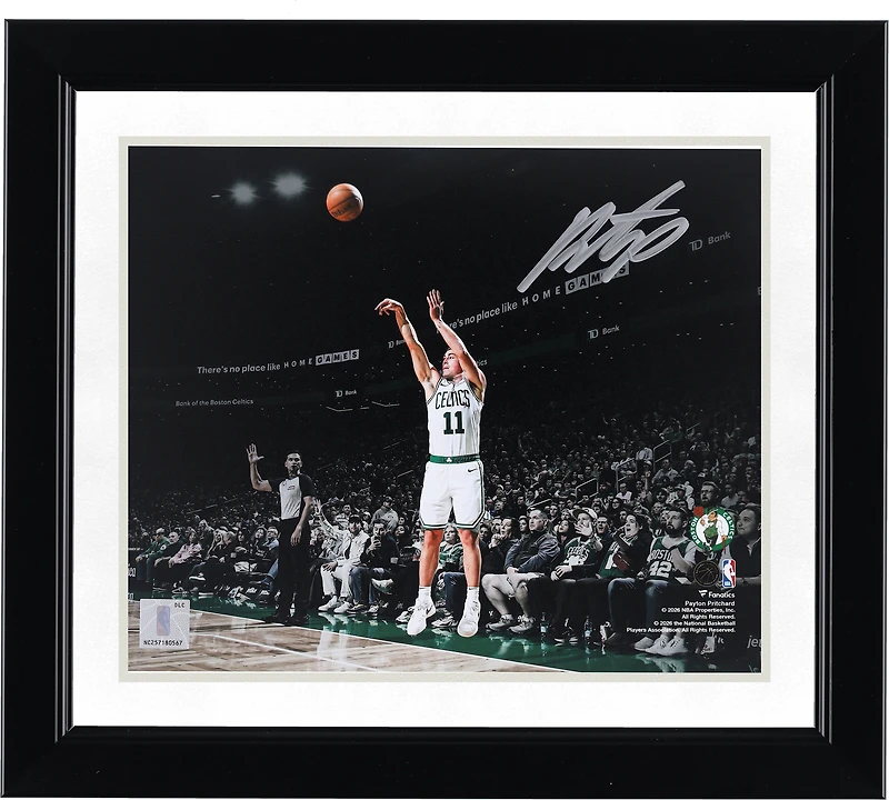 Payton Pritchard Boston Celtics Autographed 8" x 10" Shooting Photograph