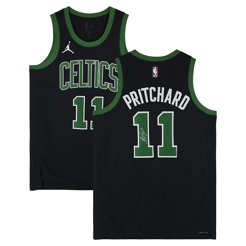 Payton Pritchard Boston Celtics Autographed Black Jordan Brand 2025-26 Statement Edition Swingman Jersey