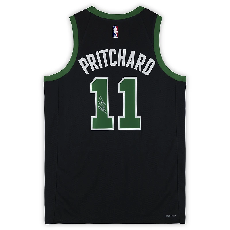 Payton Pritchard Boston Celtics Autographed Black Jordan Brand 2025-26 Statement Edition Swingman Jersey