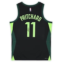 Payton Pritchard Boston Celtics Autographed Black Nike 2024-25 City Edition Swingman Jersey 