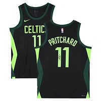 Payton Pritchard Boston Celtics Autographed Black Nike 2024-25 City Edition Swingman Jersey 