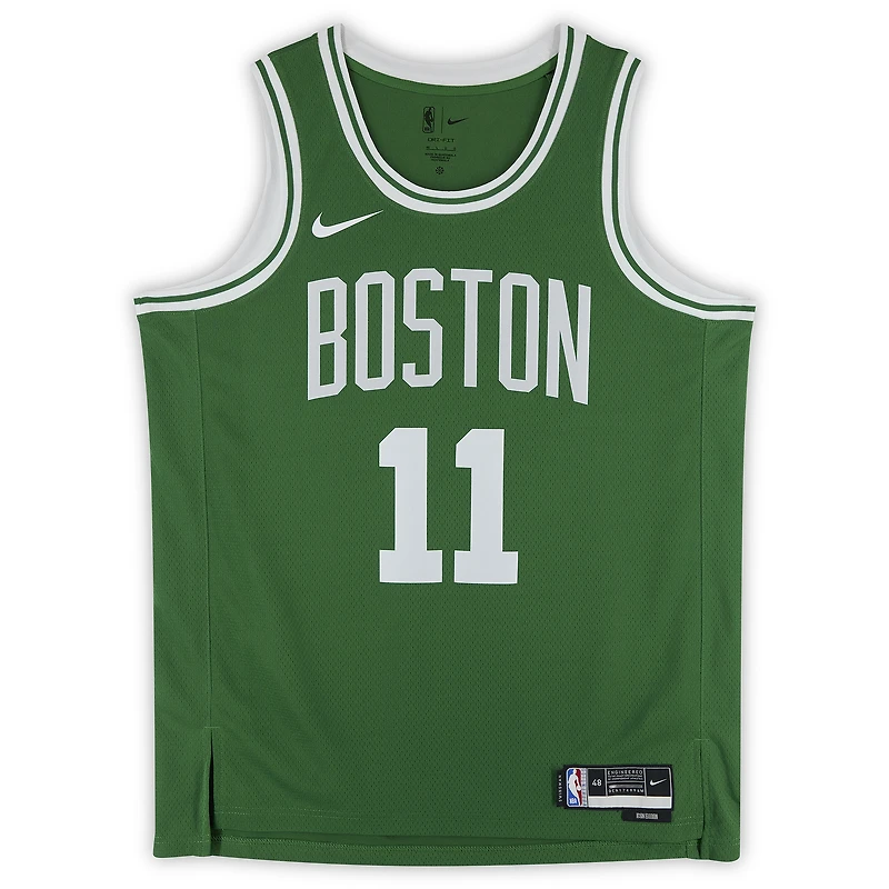 Maillot Nike Icon Swingman vert Kelly autographié par Payton Pritchard des Boston Celtics avec inscription « 6e homme 2025 ».