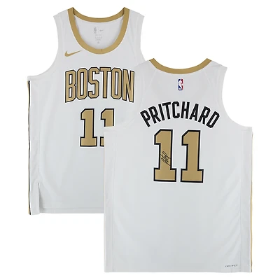 Payton Pritchard Boston Celtics Autographed White Nike 2025-26 City Edition Swingman Jersey