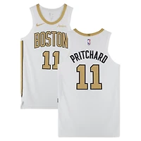 Payton Pritchard Boston Celtics Game-Used #11 White City Jersey vs. Philadelphia 76ers on March 1, 2026 - Size 46+4