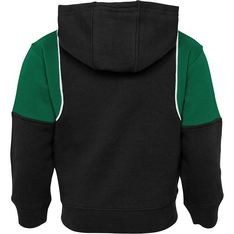 Preschool Black Boston Celtics Shot Caller - Ensemble sweat à capuche et pantalon entièrement zippé