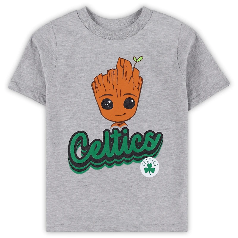 Ensemble de t-shirts deux pièces pour enfants d'âge préscolaire Boston Celtics Guardians Of The Galaxy