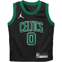 Preschool Jordan Brand Jayson Tatum Black Boston Celtics 2022/23 Replica Jersey - Statement Edition